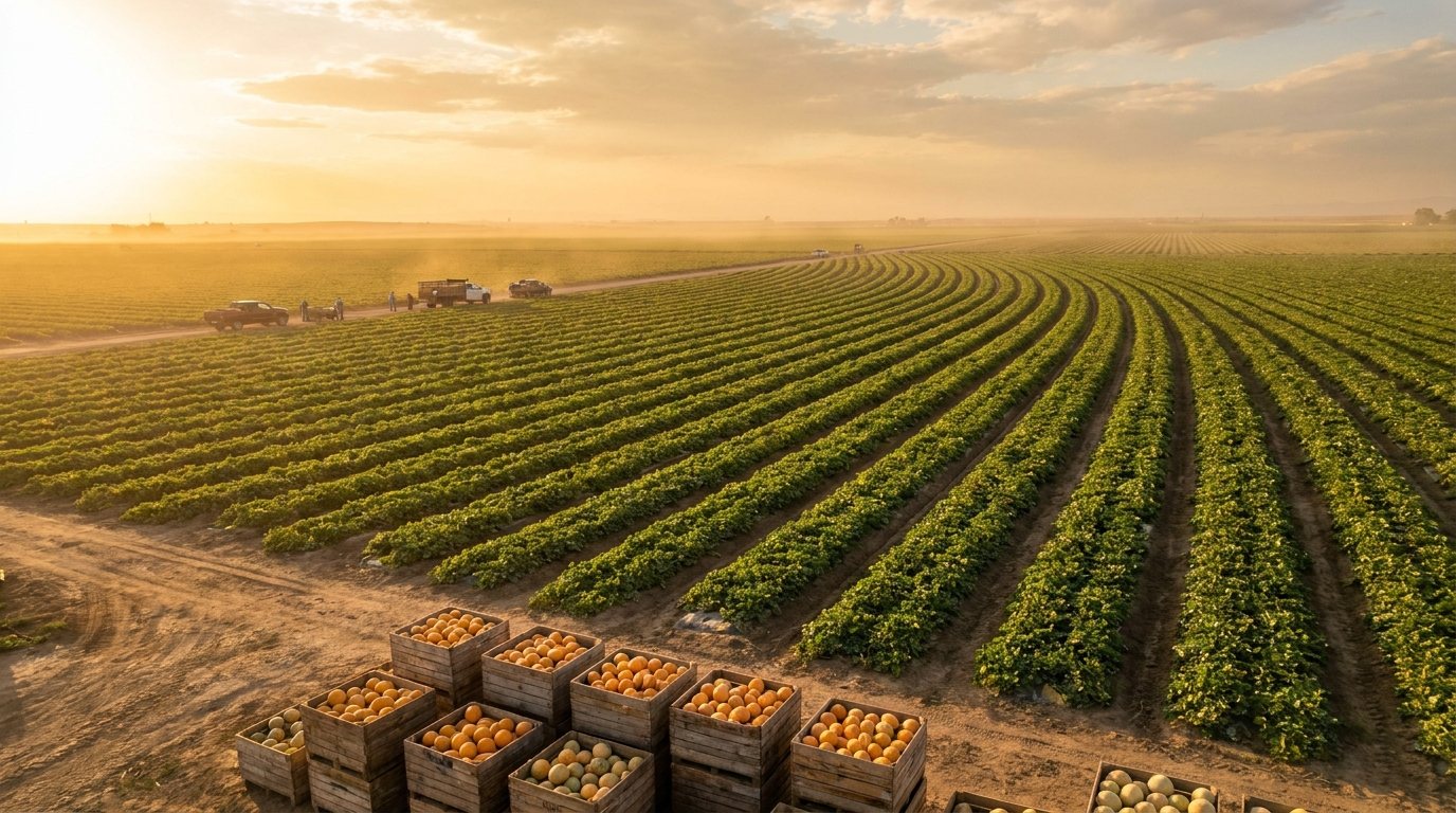 Melon harvest
